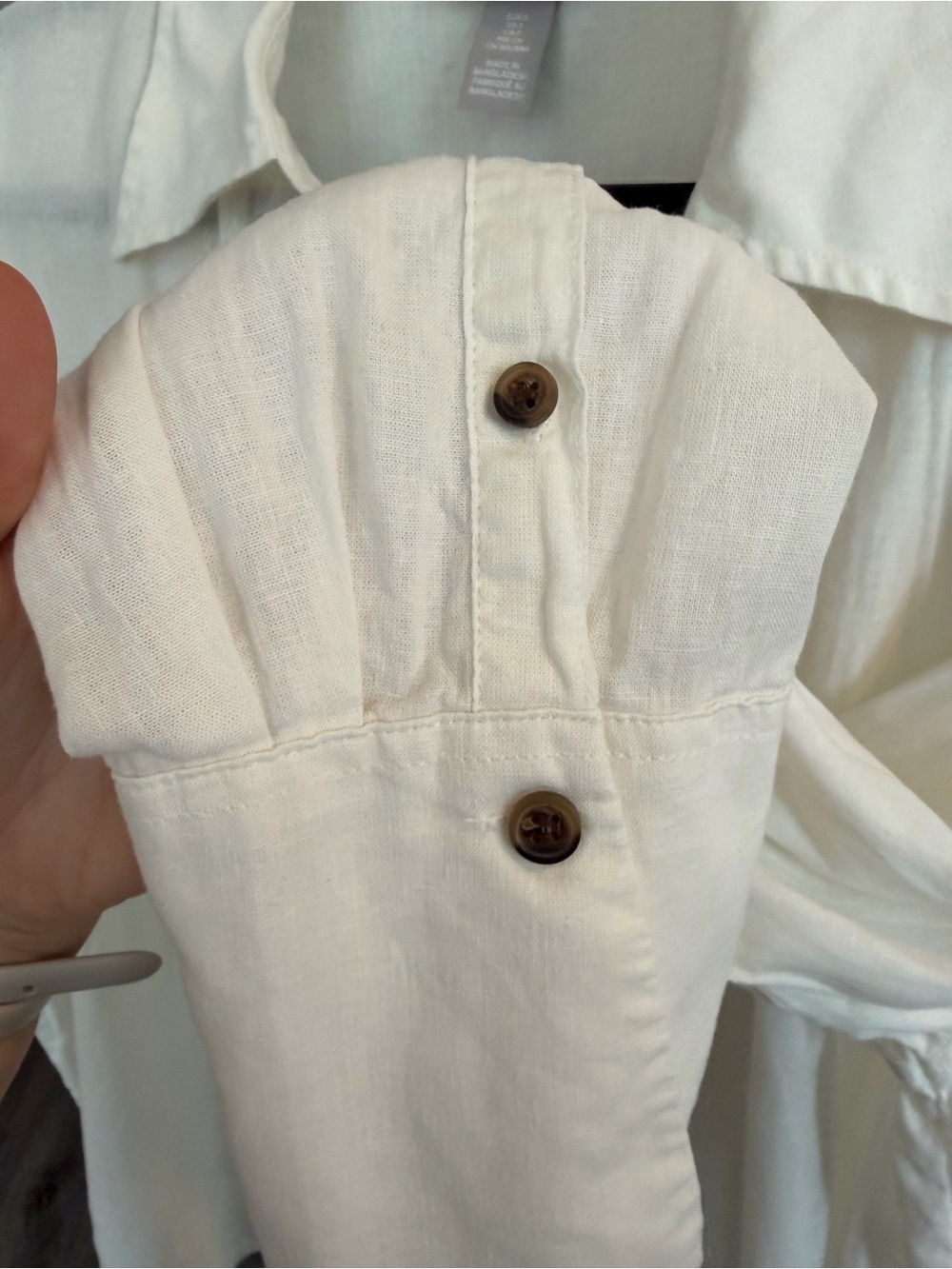 H&M Oversized Linen-blend Button-down Shirt - Picture 6 of 14